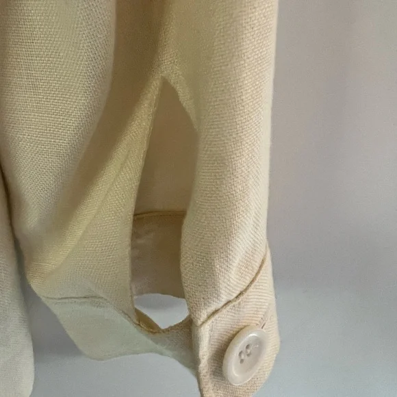 TALBOTS WOMEN IRISH LINEN CREAM JACKET - Picture 15 of 16